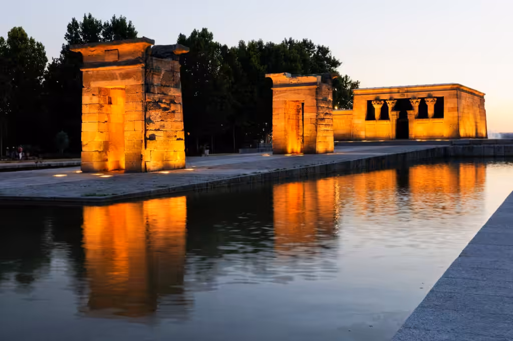Templo de Debod al atardecer
